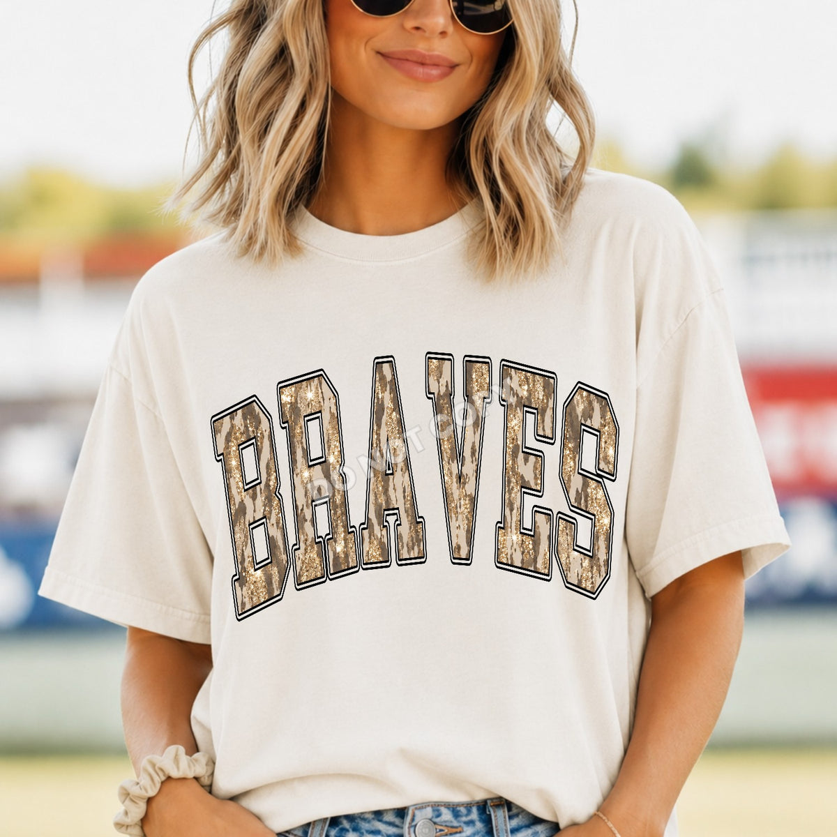 Camo & Glitter - BRAVES