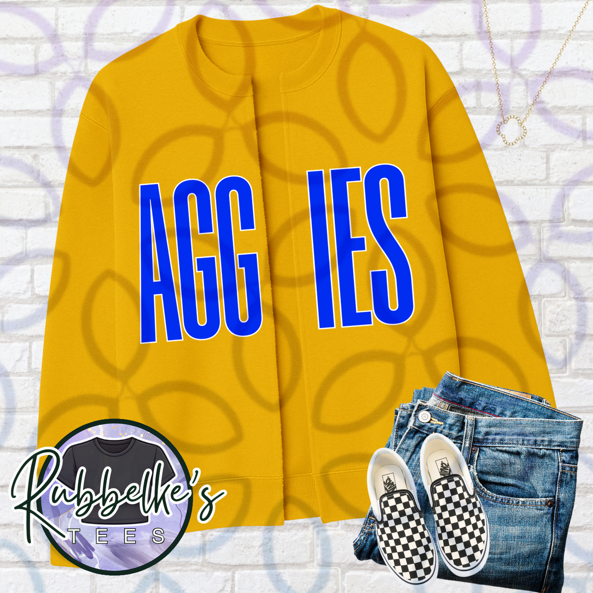 Aggies Split Crewneck