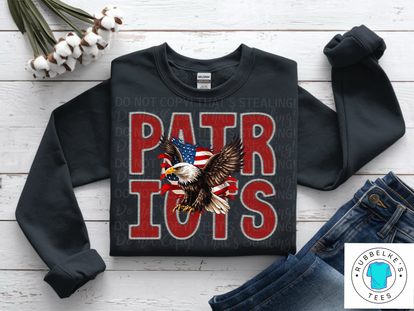 Patriots (stitch font)