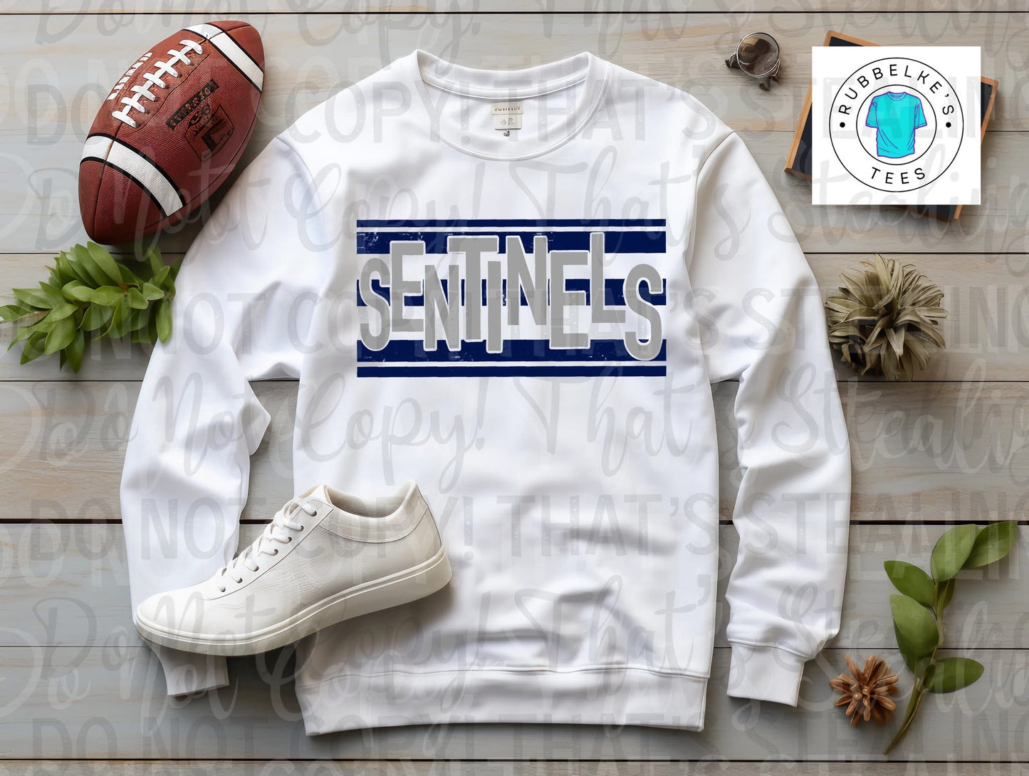Sentinels Distressed Block Letters
