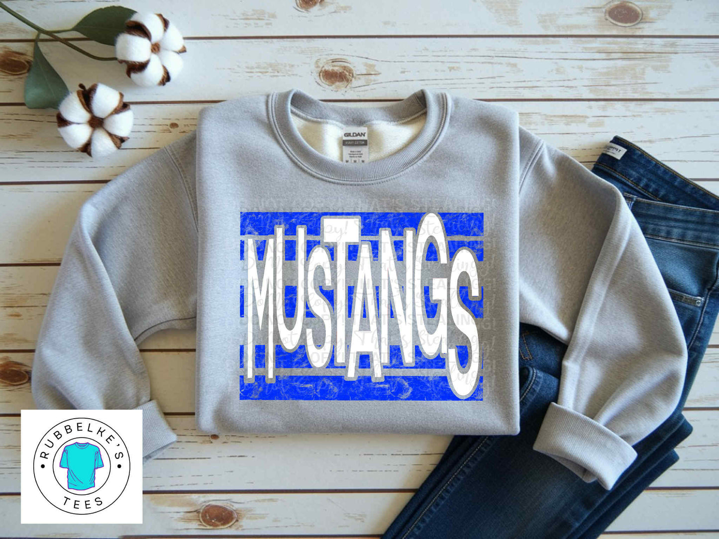 Distressed block letters