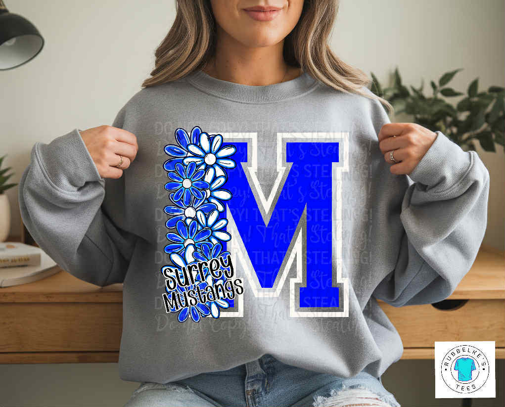 Mustangs Floral “M”