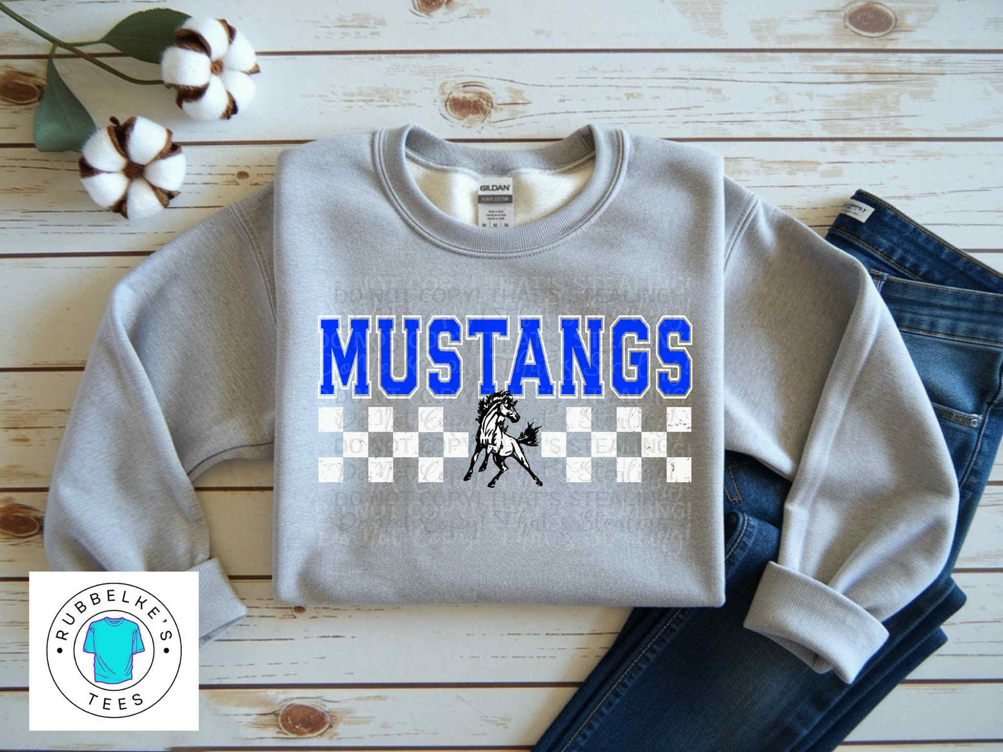 Checkered Mustangs
