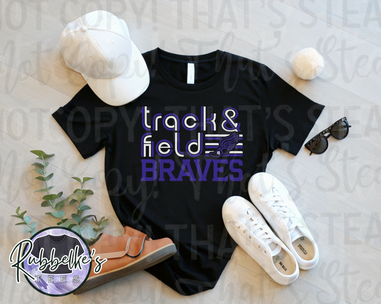 Braves Track & Field (with logo)