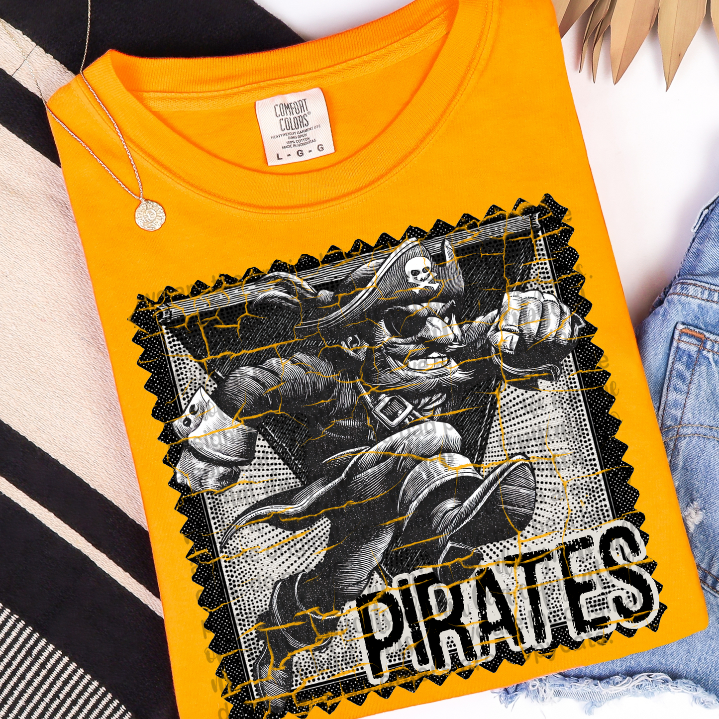 Pirates Distressed Stamp