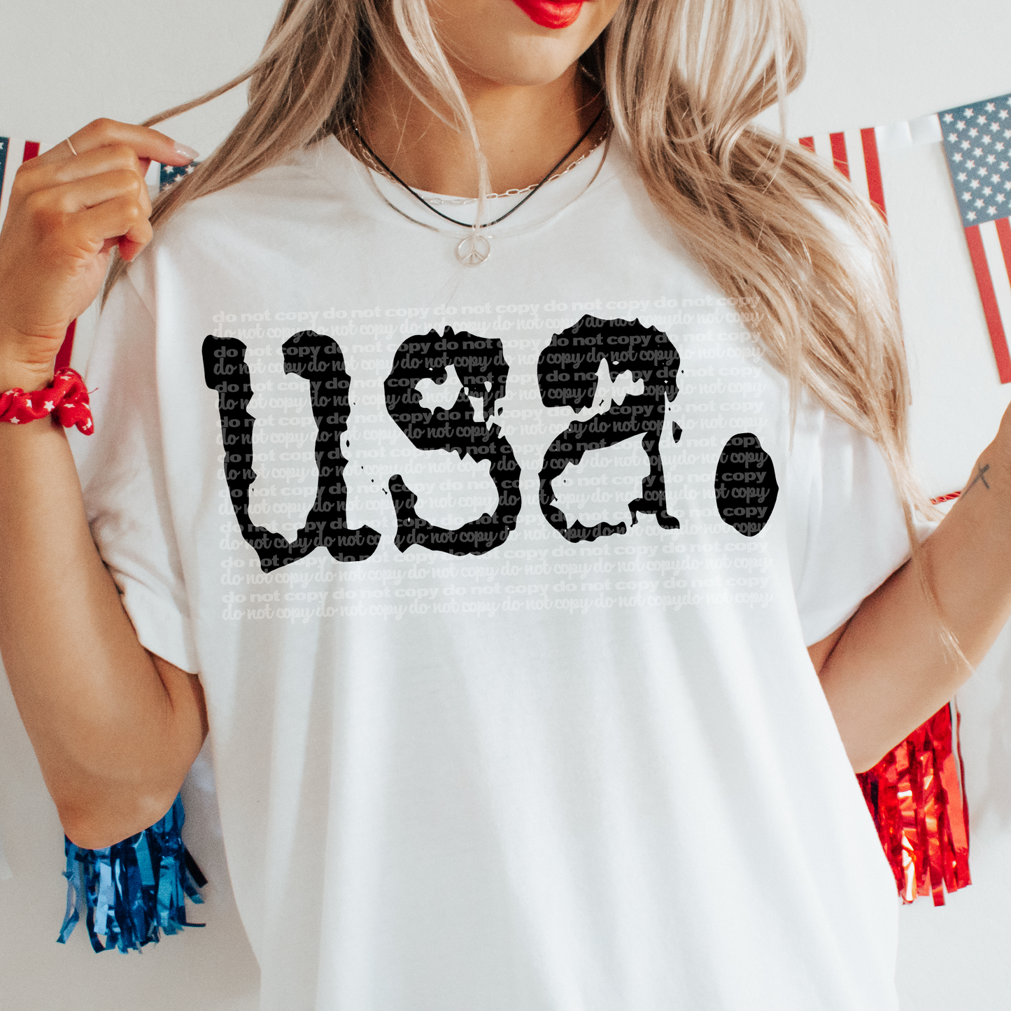 USA. Typography