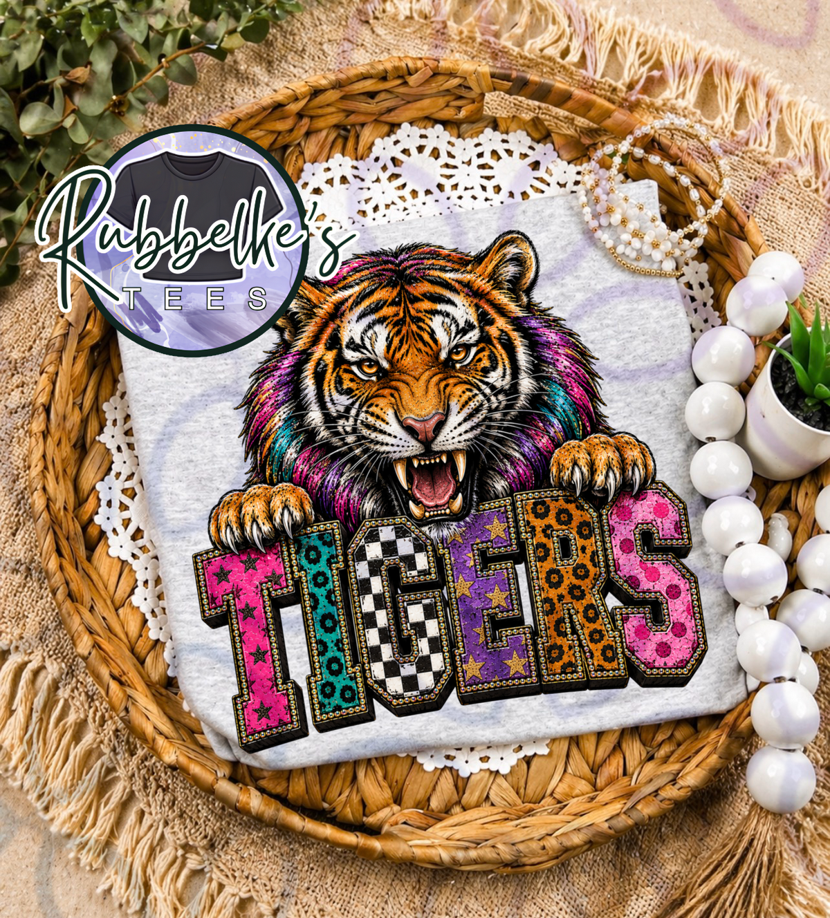 Tigers Faux Jewel