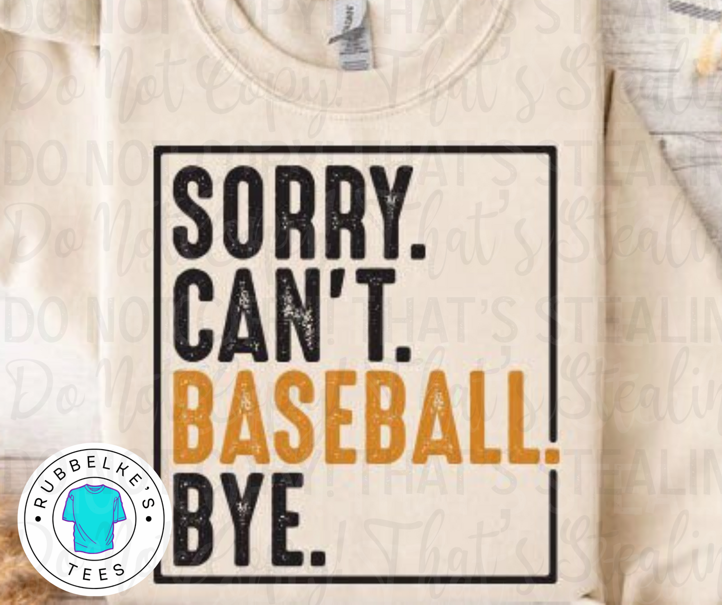 Sorry. Can't. Baseball.