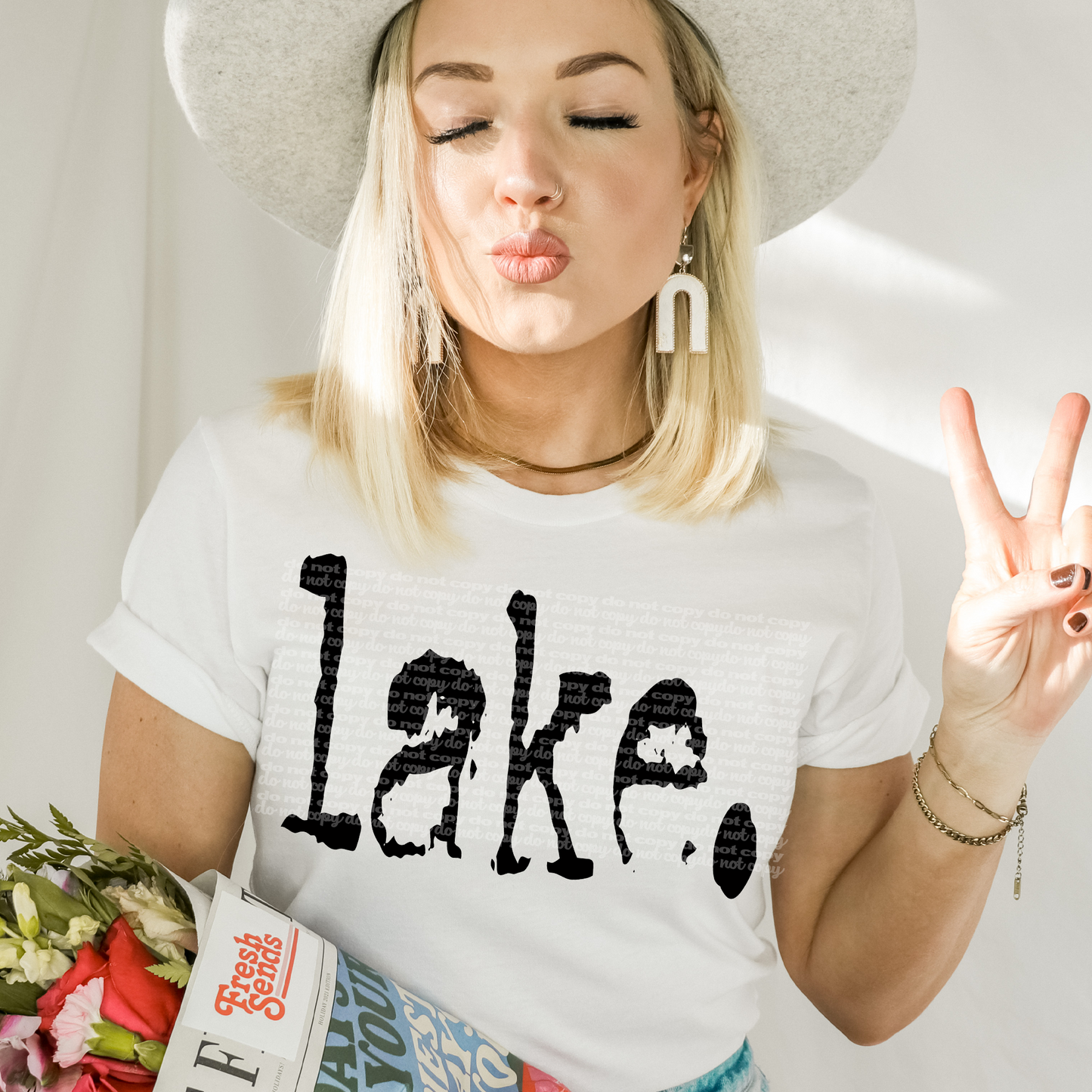 Lake. Typography