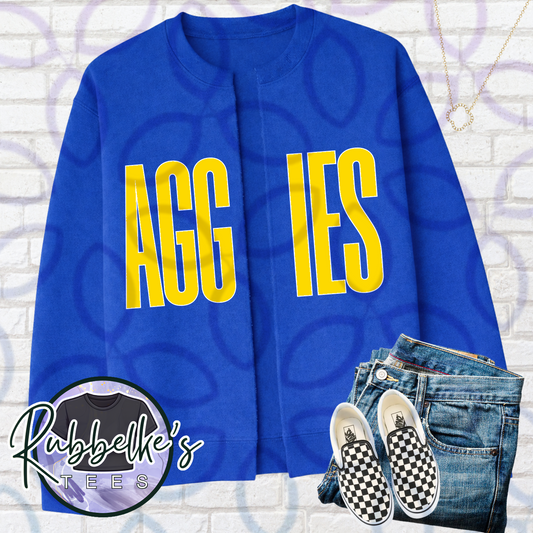 Aggies Split Crewneck