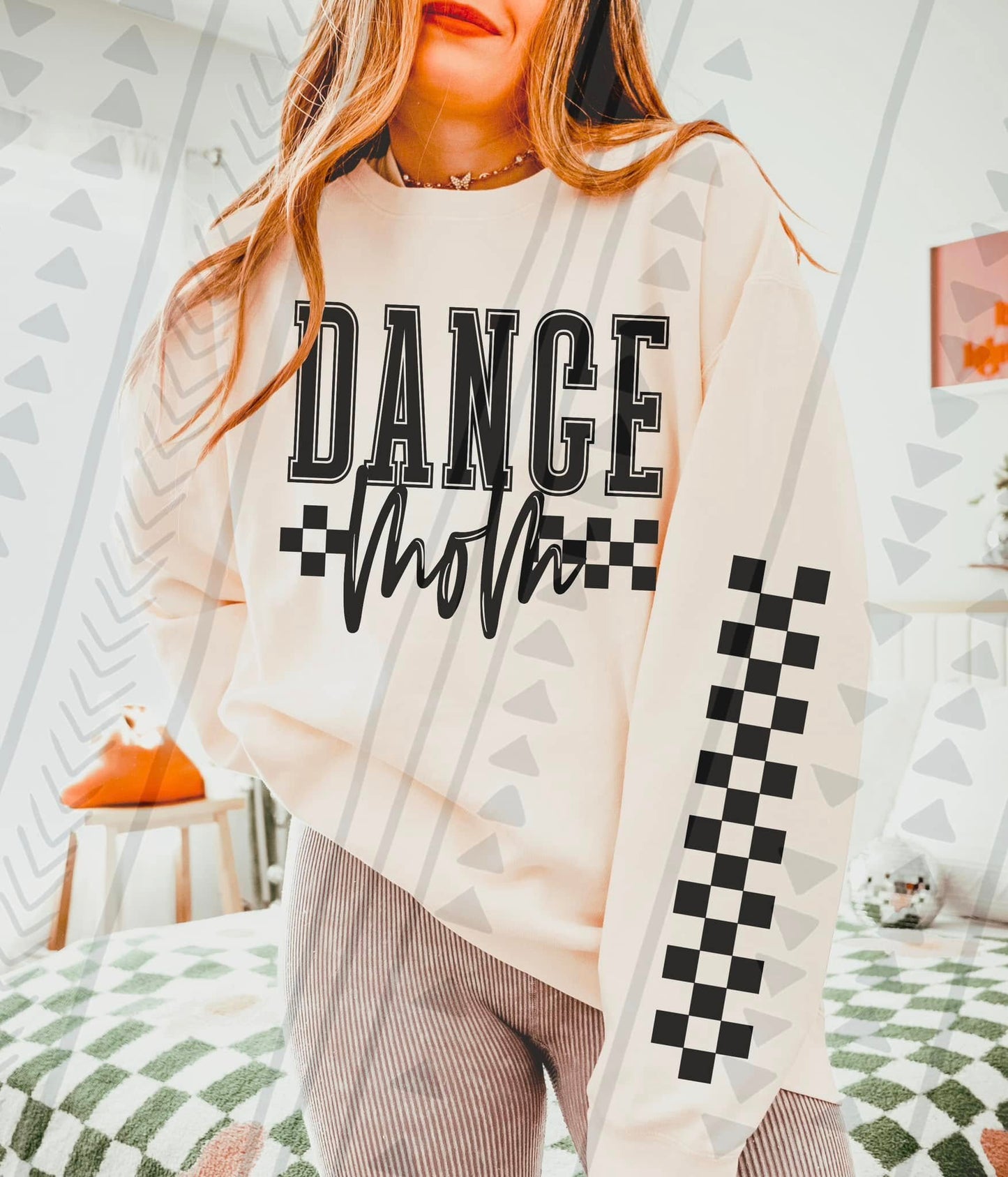 Checkered Sports Mom