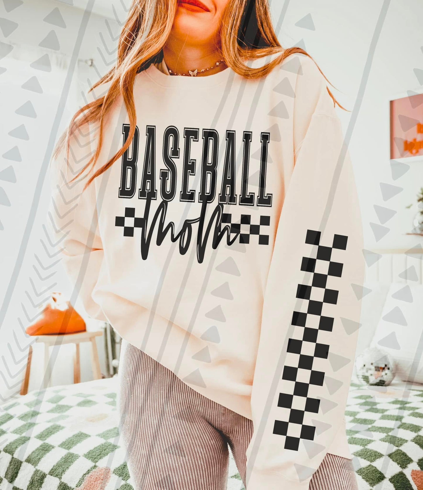 Checkered Sports Mom