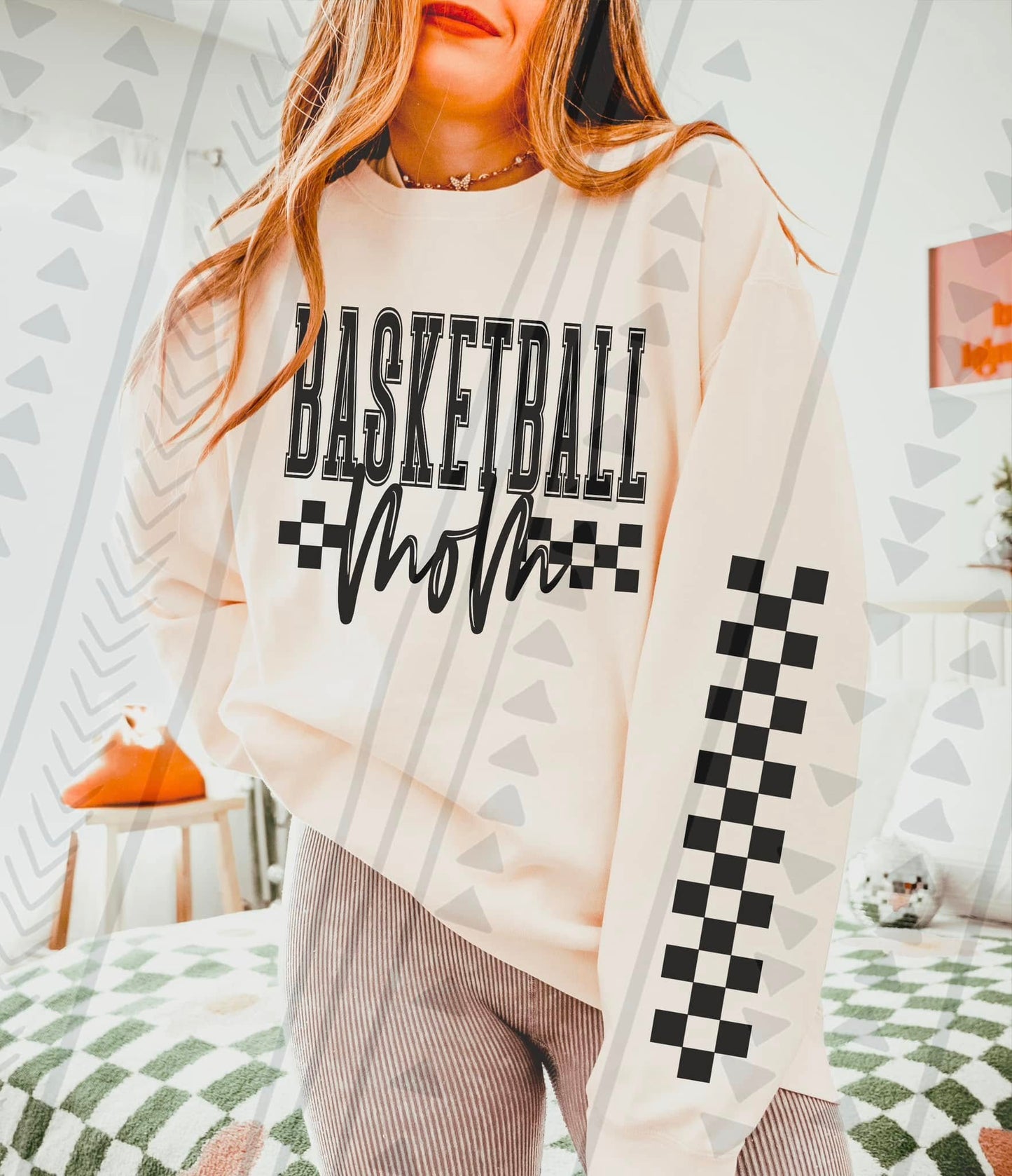 Checkered Sports Mom