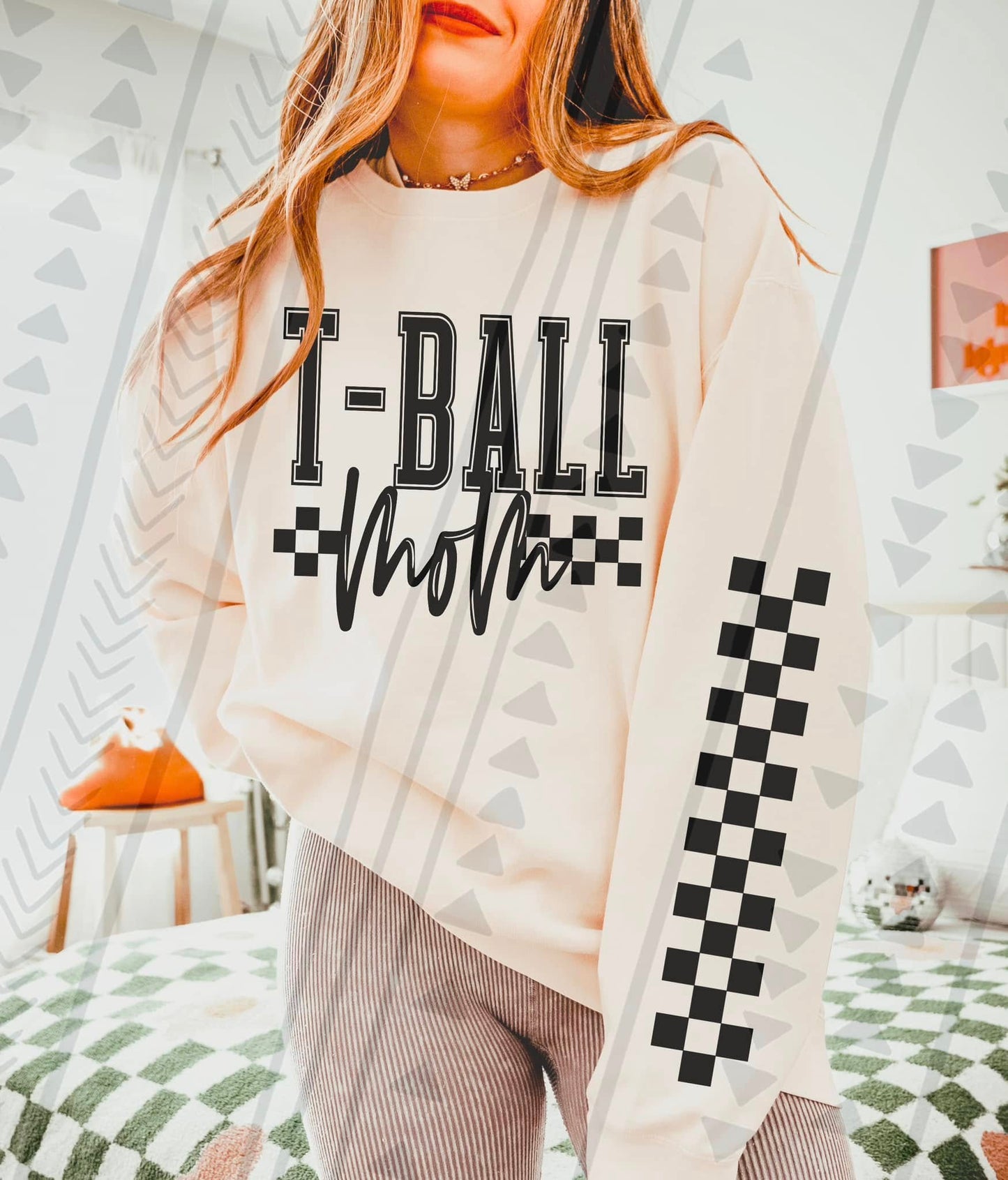 Checkered Sports Mom