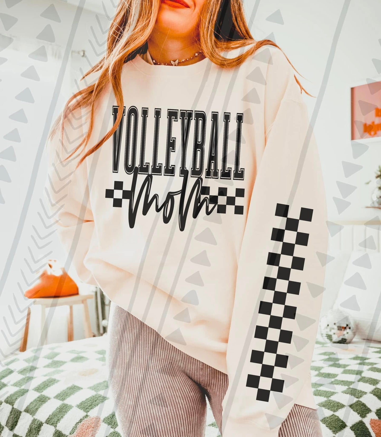 Checkered Sports Mom