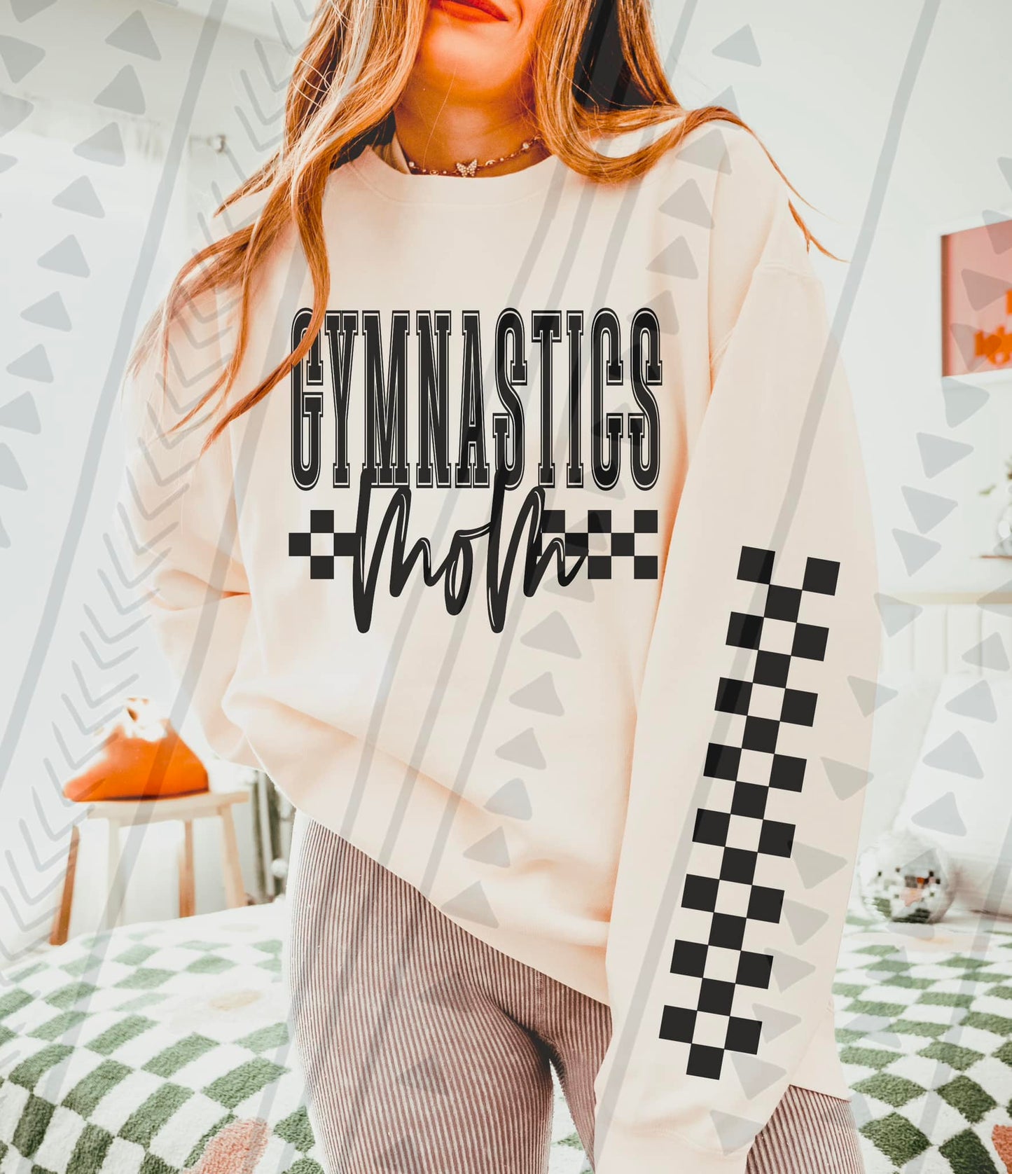Checkered Sports Mom