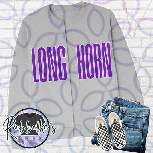 Longhorn Split Crewneck