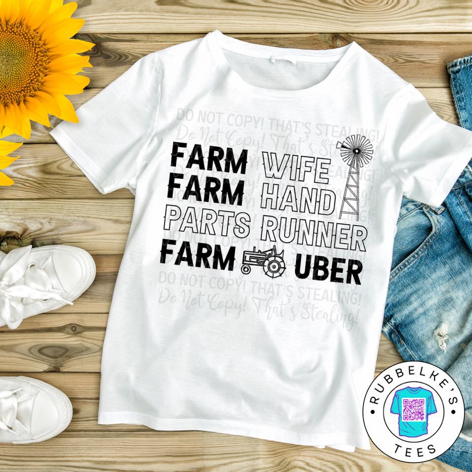 Farm Wife. Parts Runner.