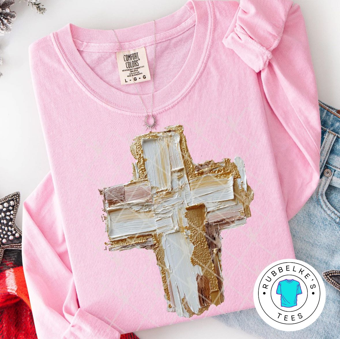 Faux Textured Cross