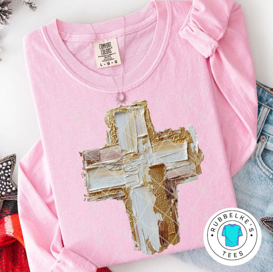 Faux Textured Cross