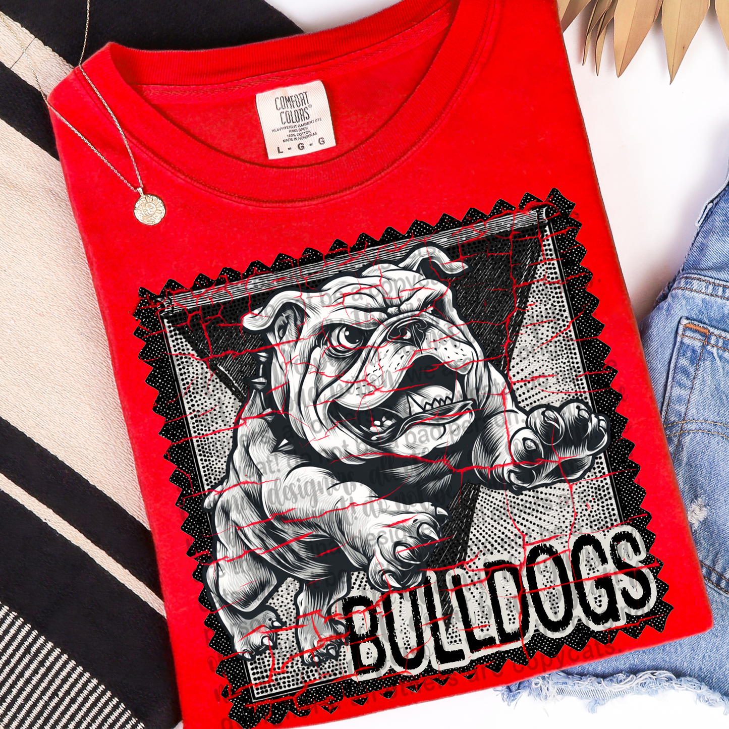 Distressed Stamp (bulldogs)