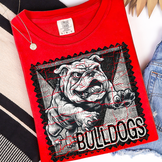 Distressed Stamp (bulldogs)