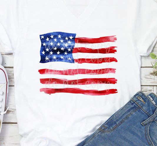 Watercolor Flag
