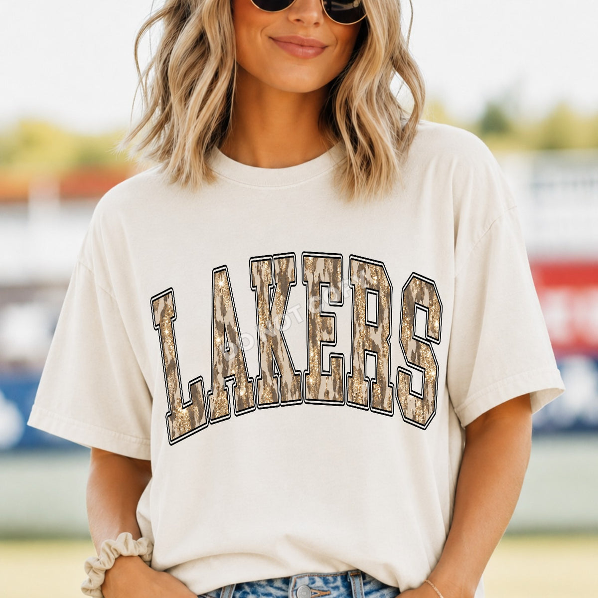 Camo & Glitter - LAKERS