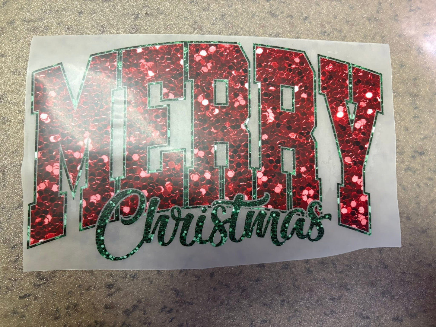 Merry Christmas (Glitter)