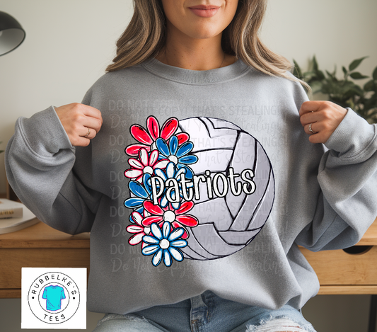 Floral volleyball