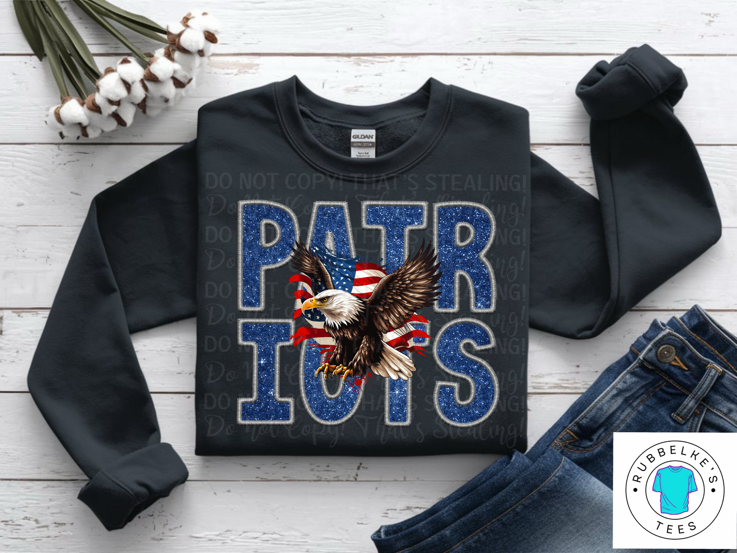 Patriots (stitch font)