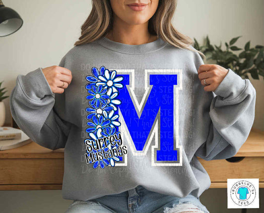 Mustangs Floral “M”
