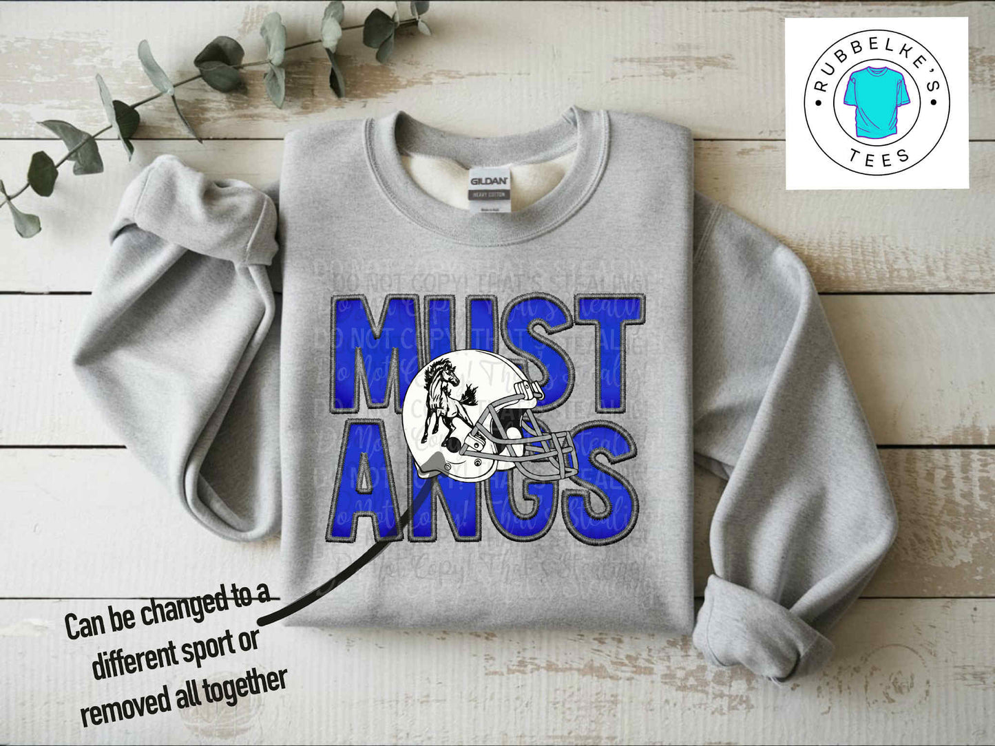 Mustangs Stitch Font (football)