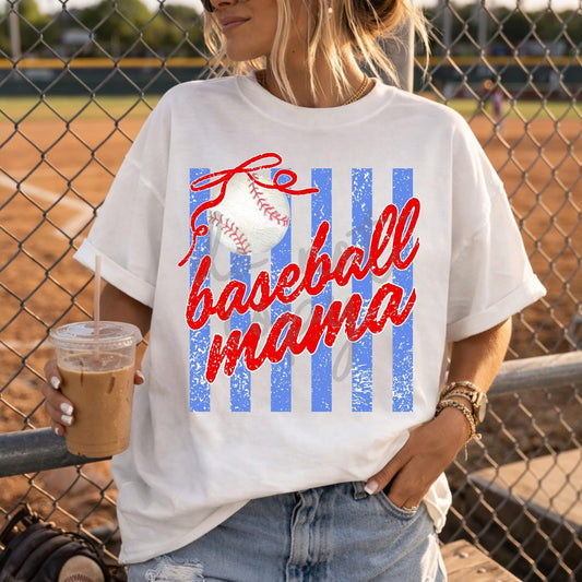 Baseball mama (Patriotic Vibes)