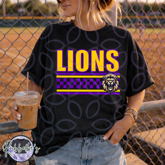 Lions Checkered/Lines