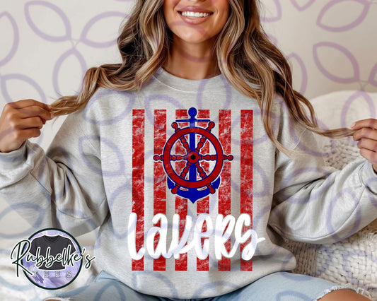 Distressed Lines - LAKERS