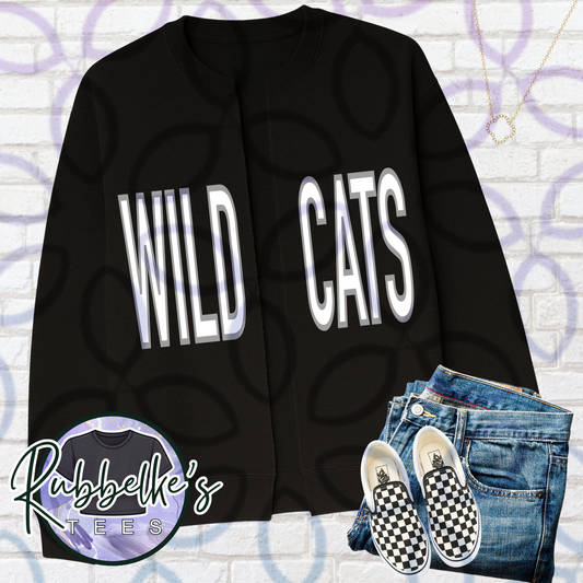 Wildcats Split Crewneck
