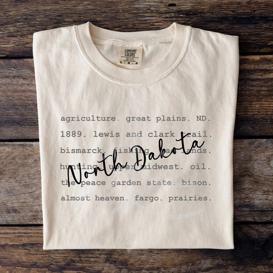 North Dakota Typography