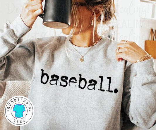 baseball typography.