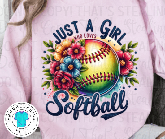 Just a Girl Who Loves Softball