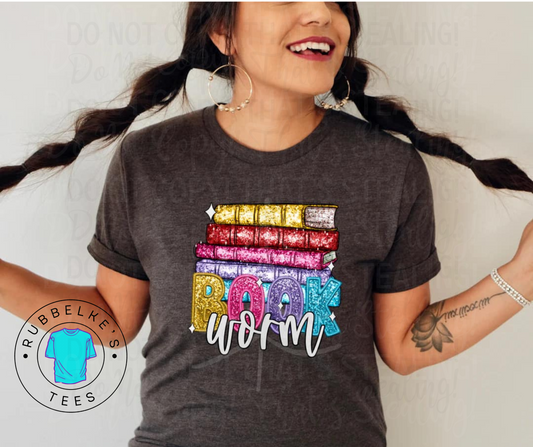 Book Worm - Glitter