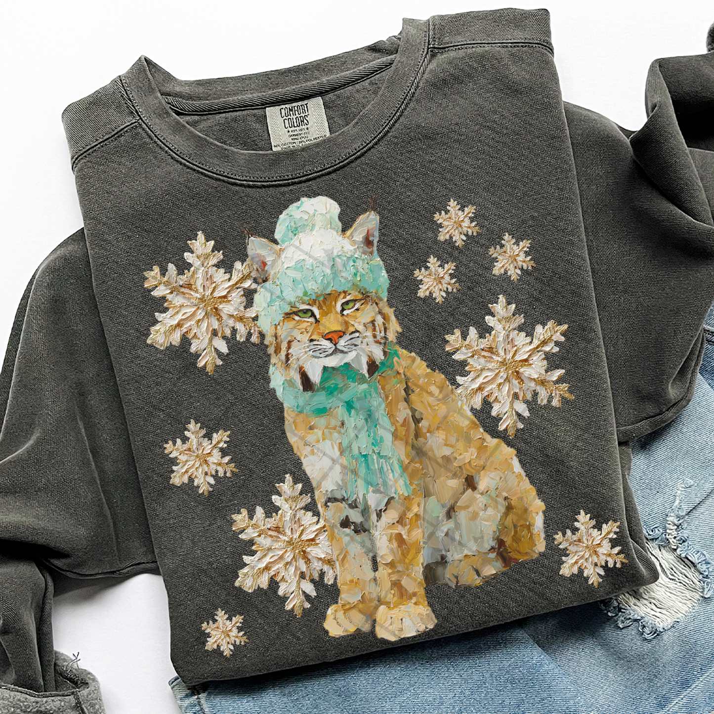 Faux Hand Painted Snow Animals