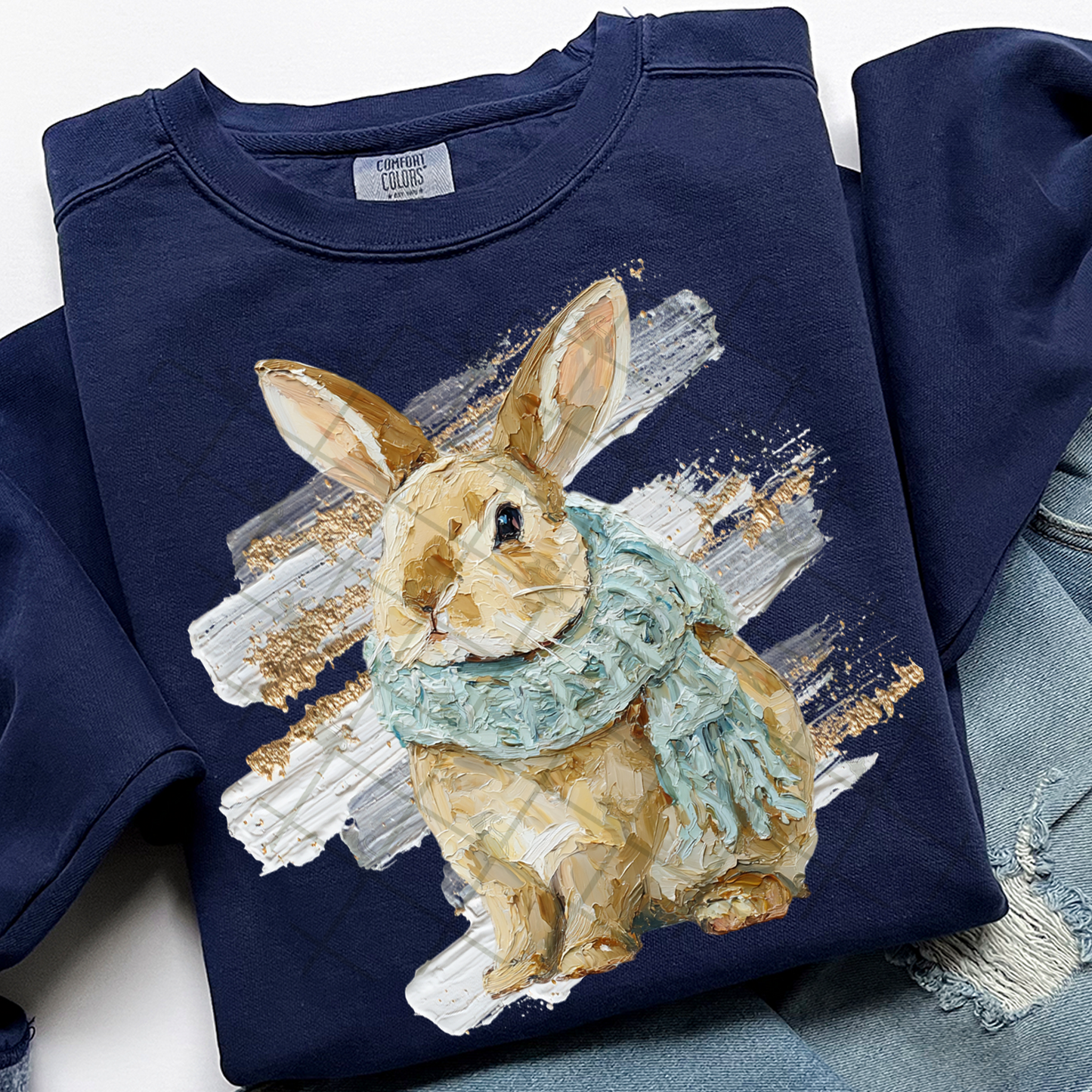 Faux Hand Painted Snow Animals