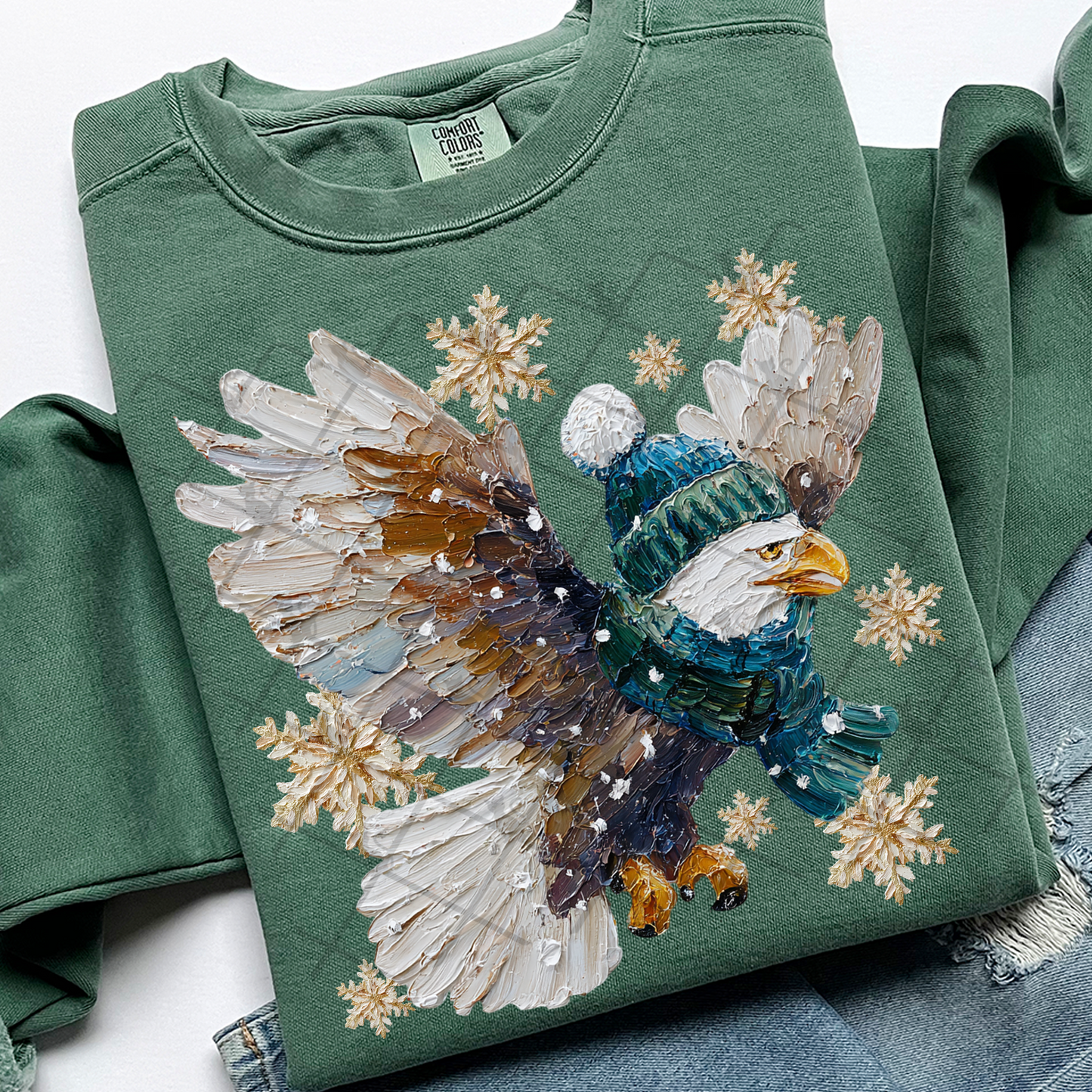 Faux Hand Painted Snow Animals