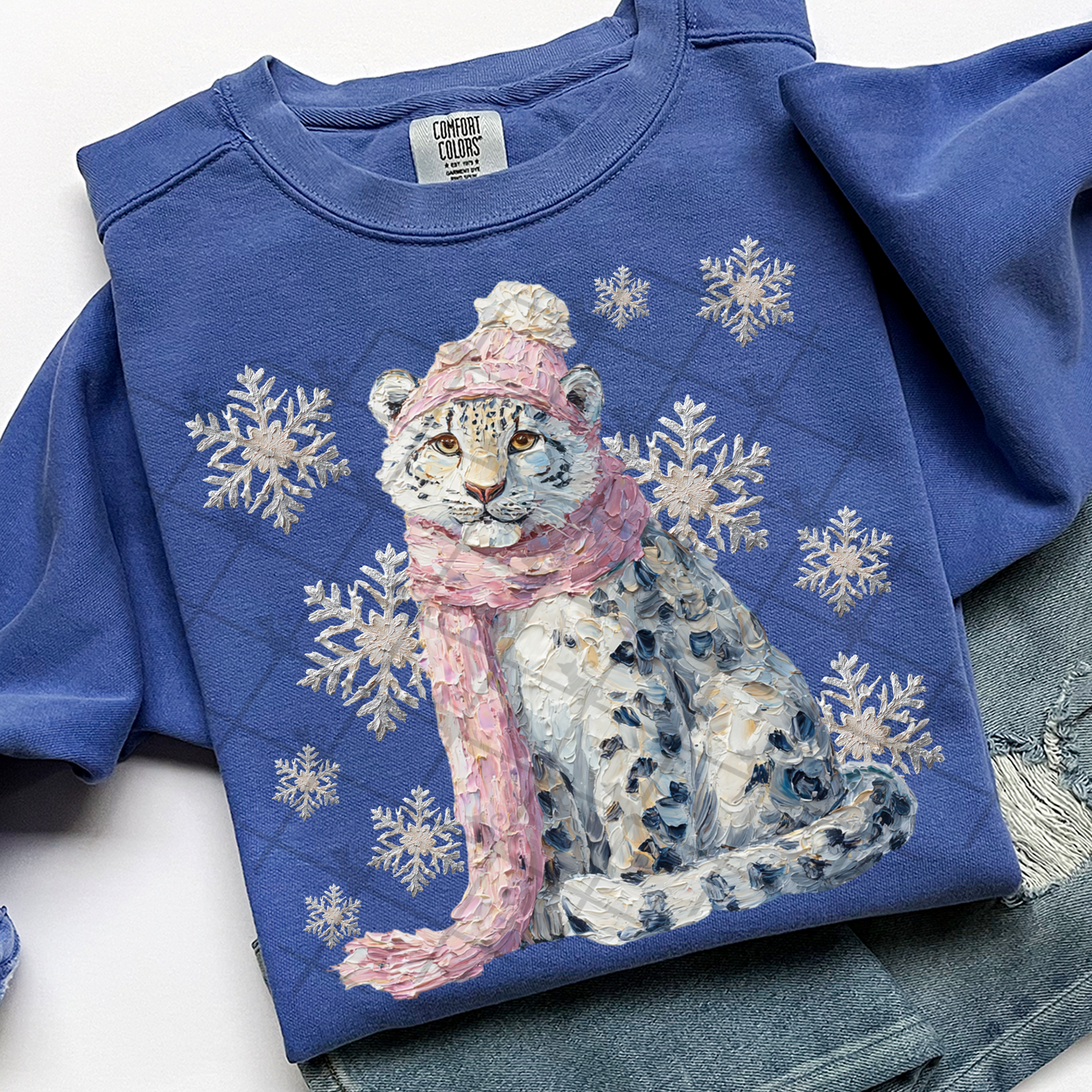 Faux Hand Painted Snow Animals