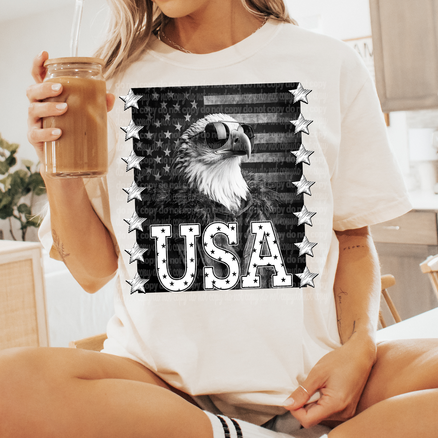 USA Eagle (B&W)